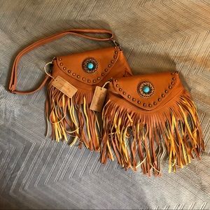 NWT Canyon Sky fringe purse